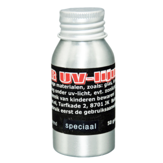 UV-LIJM ( GLASLIJM ) SPECIAAL 35 GRAM~Lijm om glas met of zonder uv-licht te lijmen.